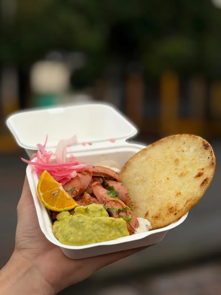 Arepa con Chorizo